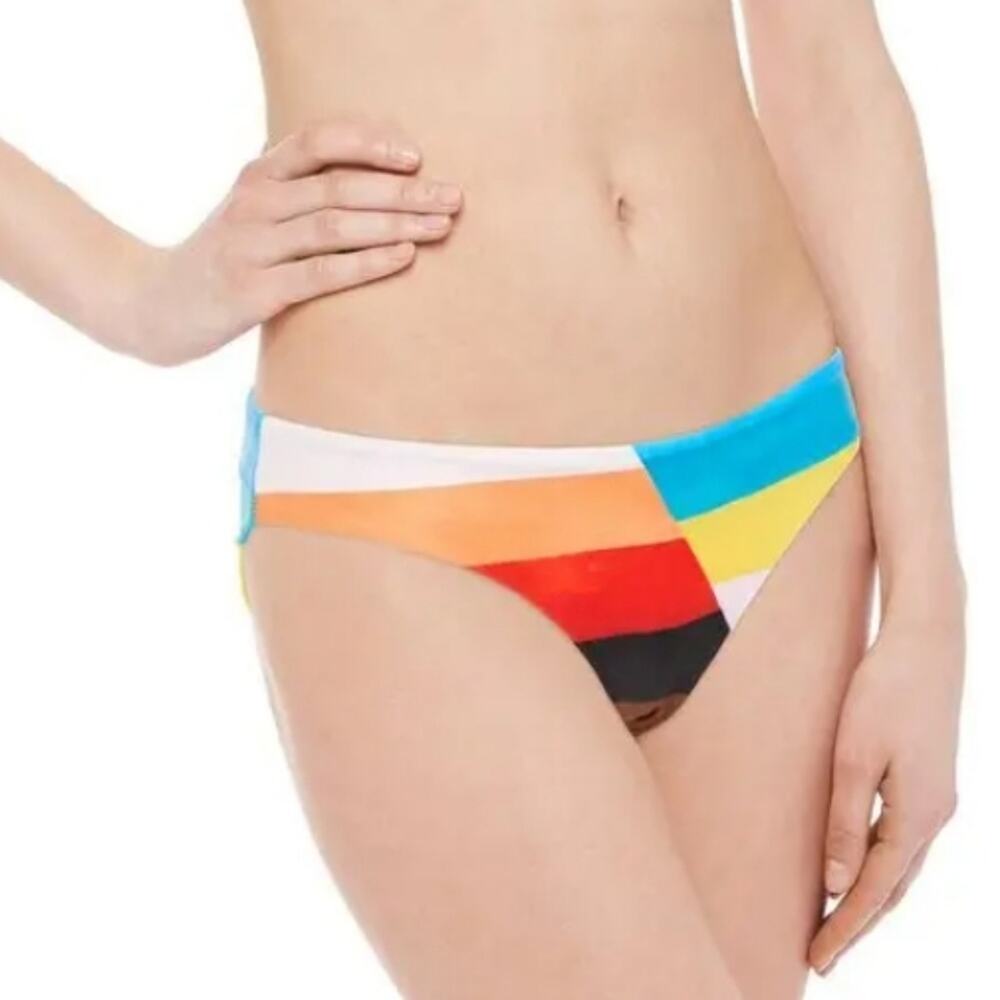 Mara Hoffman Zoa Multicolor Low Rise Bikini Bottoms | Sustainable XL NWT